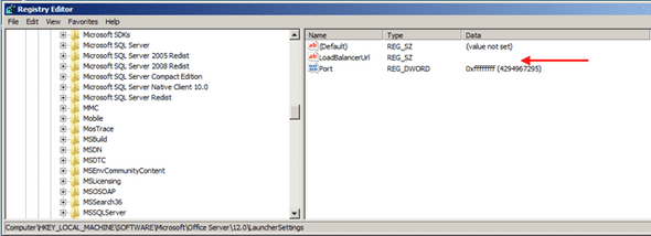 LoadBalancerURL_Regedit